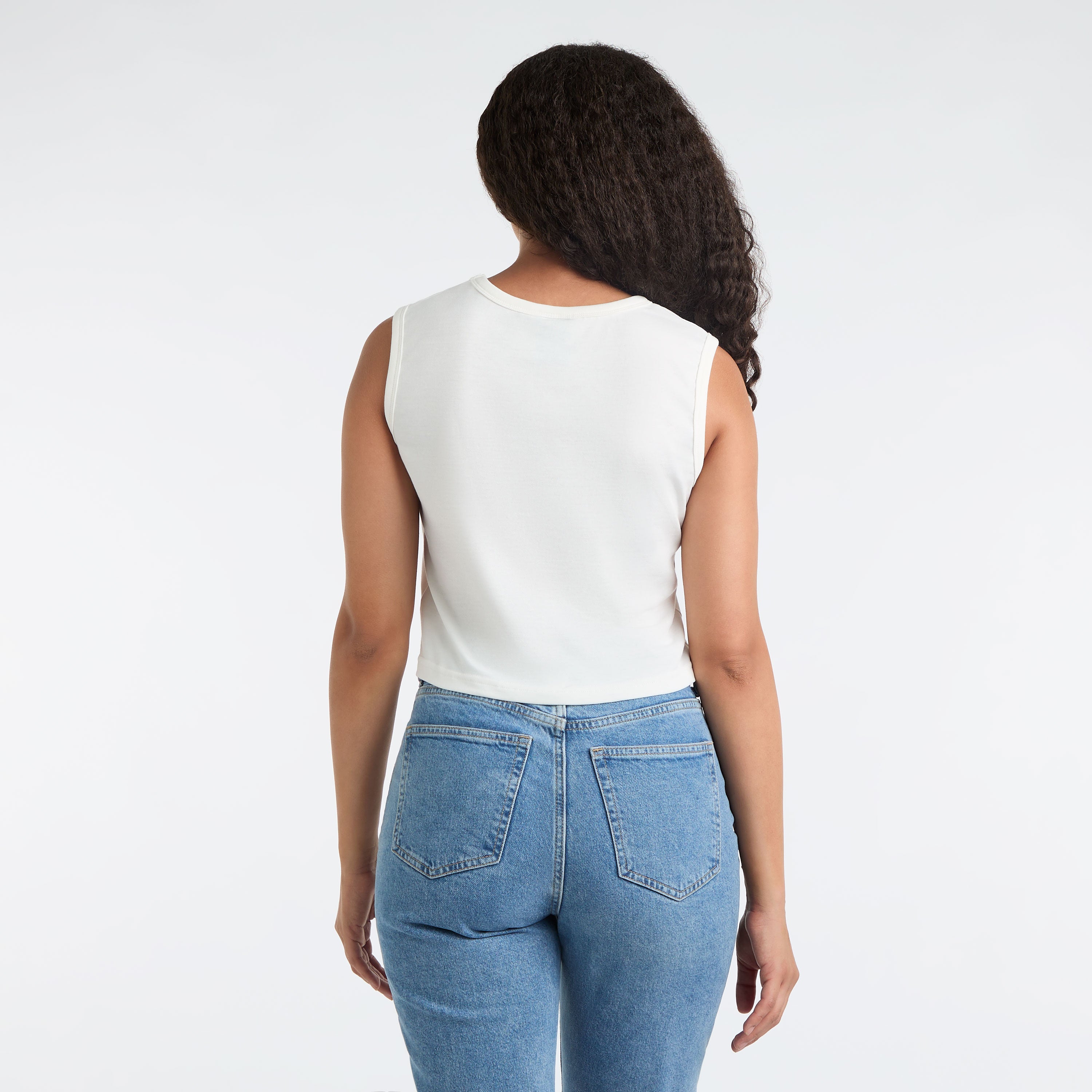 Image of Blondie Sleeveless Crop Top, Ladies Amplified